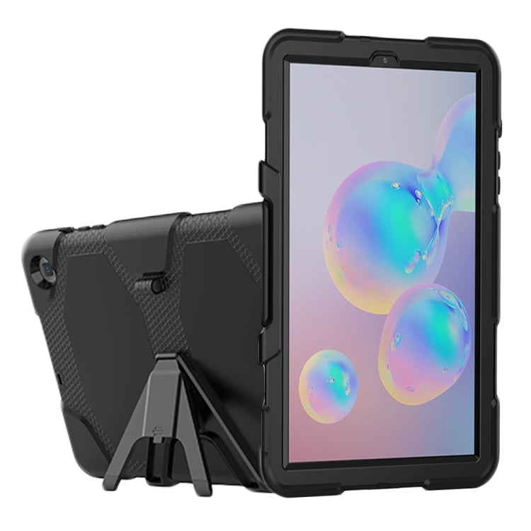 For Samsung Galaxy Tab S6 Lite P610 Shockproof Colorful Silicon + PC Protective Case with Holder & Pen Slot