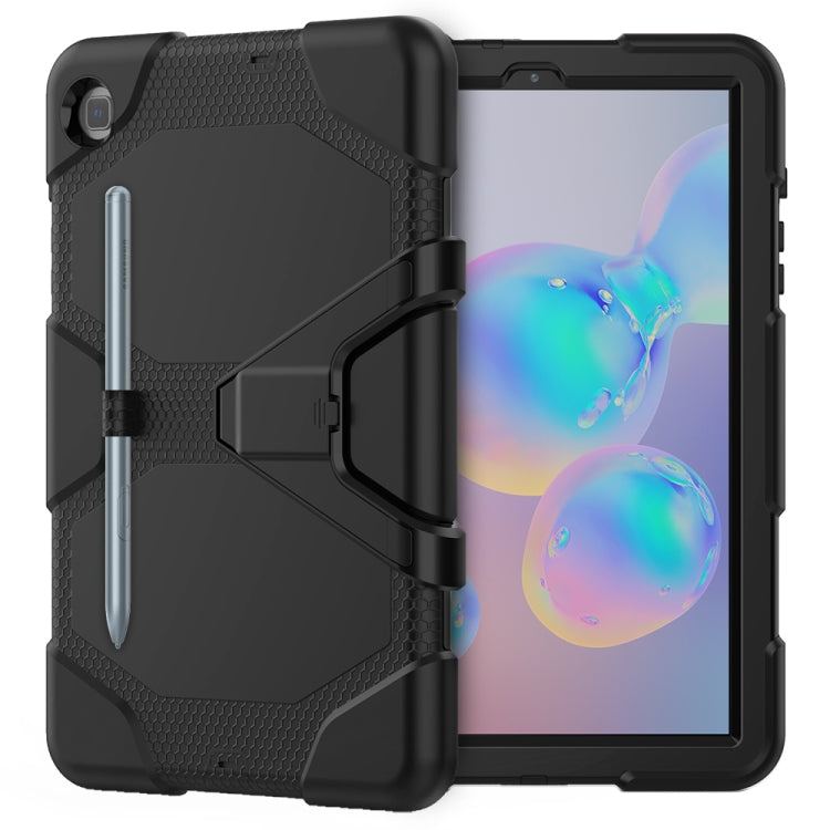 For Samsung Galaxy Tab S6 Lite P610 Shockproof Colorful Silicon + PC Protective Case with Holder & Pen Slot
