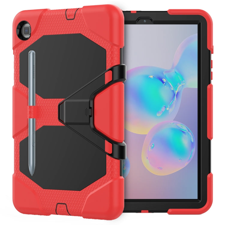 For Samsung Galaxy Tab S6 Lite P610 Shockproof Colorful Silicon + PC Protective Case with Holder & Pen Slot