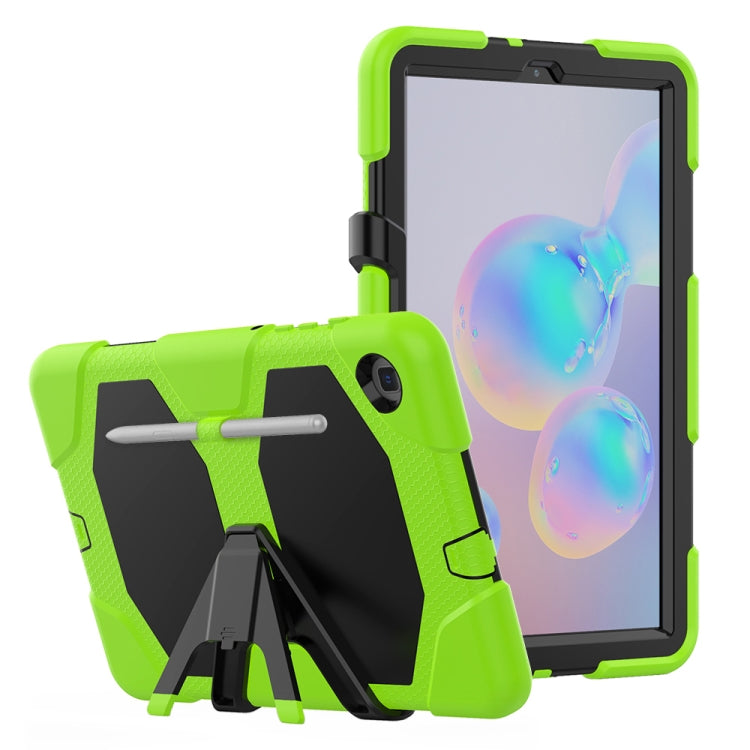 For Samsung Galaxy Tab S6 Lite P610 Shockproof Colorful Silicon + PC Protective Case with Holder & Pen Slot