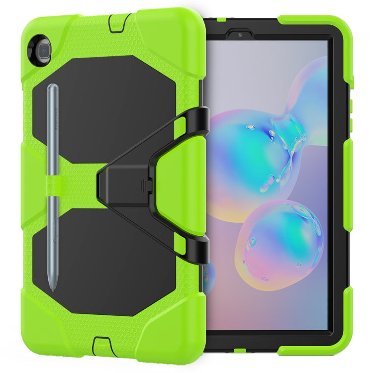 For Samsung Galaxy Tab S6 Lite P610 Shockproof Colorful Silicon + PC Protective Case with Holder & Pen Slot