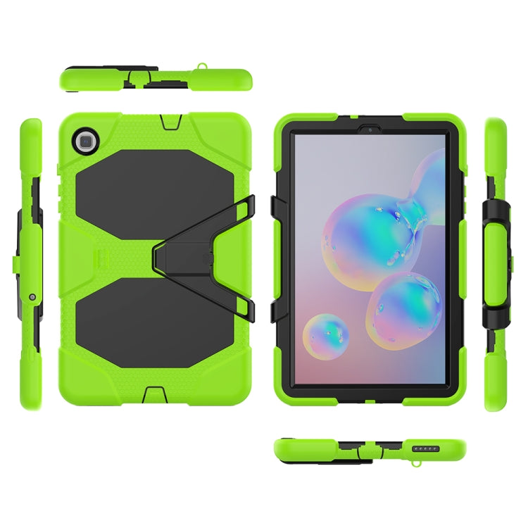 For Samsung Galaxy Tab S6 Lite P610 Shockproof Colorful Silicon + PC Protective Case with Holder & Pen Slot
