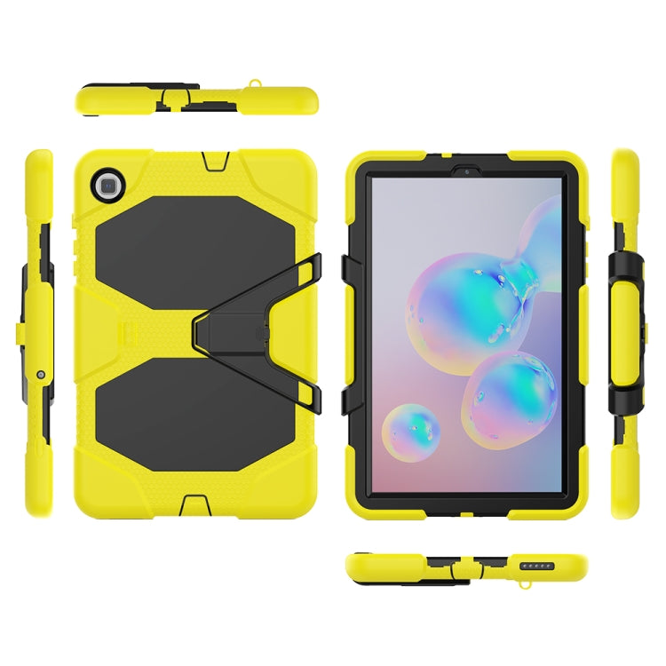 For Samsung Galaxy Tab S6 Lite P610 Shockproof Colorful Silicon + PC Protective Case with Holder & Pen Slot