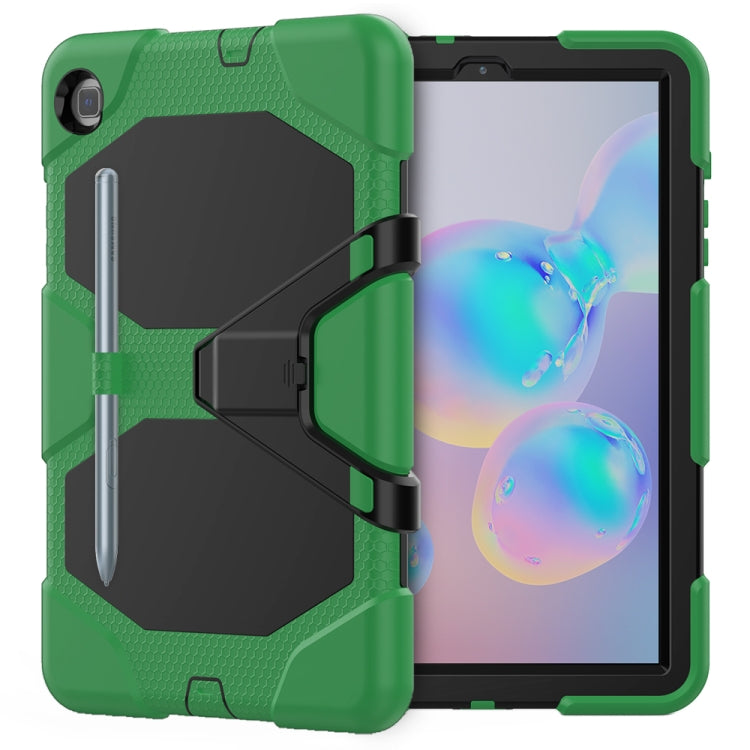 For Samsung Galaxy Tab S6 Lite P610 Shockproof Colorful Silicon + PC Protective Case with Holder & Pen Slot
