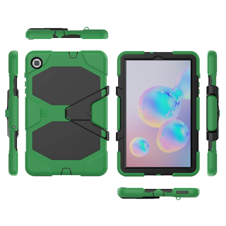 For Samsung Galaxy Tab S6 Lite P610 Shockproof Colorful Silicon + PC Protective Case with Holder & Pen Slot