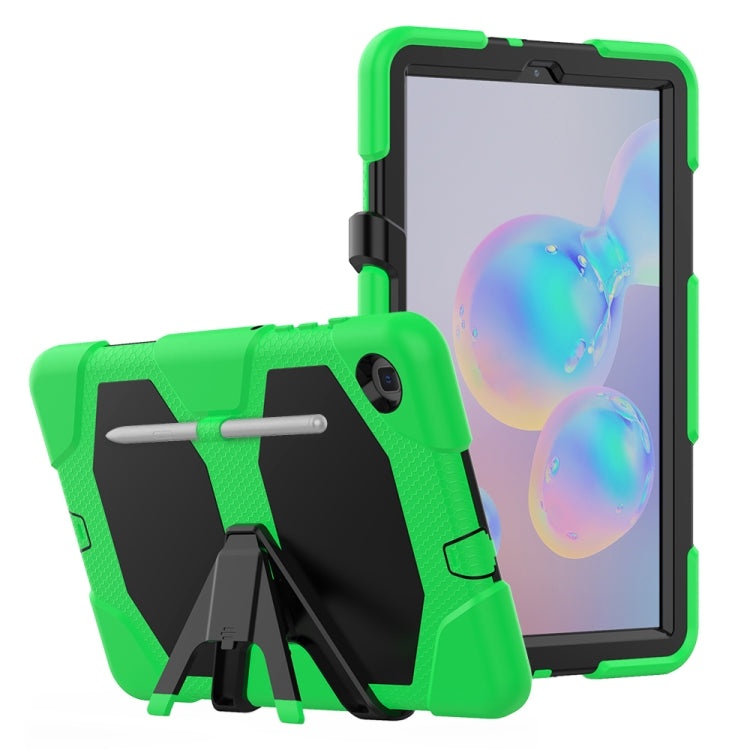 For Samsung Galaxy Tab S6 Lite P610 Shockproof Colorful Silicon + PC Protective Case with Holder & Pen Slot
