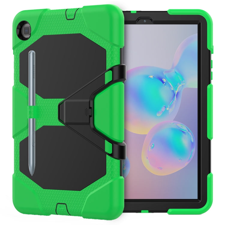 For Samsung Galaxy Tab S6 Lite P610 Shockproof Colorful Silicon + PC Protective Case with Holder & Pen Slot