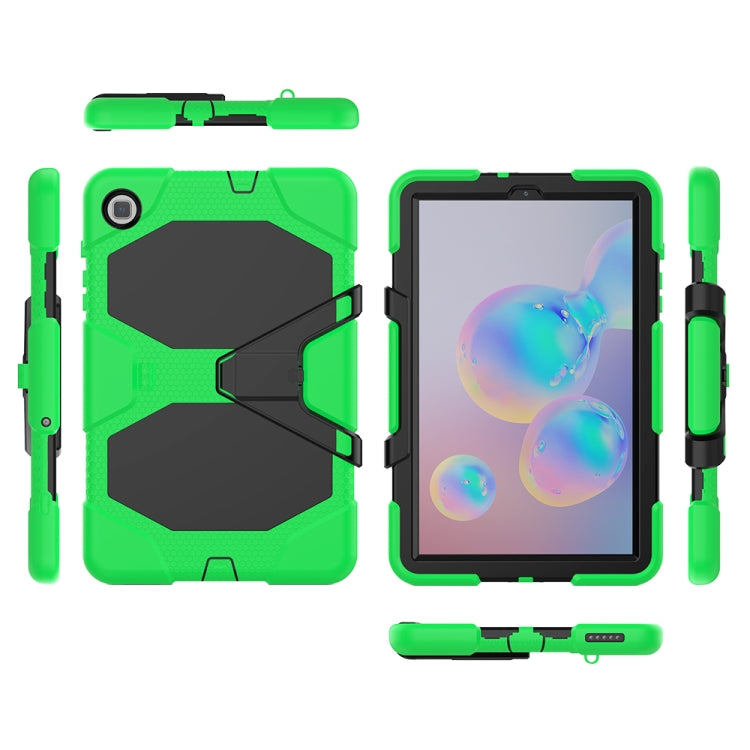 For Samsung Galaxy Tab S6 Lite P610 Shockproof Colorful Silicon + PC Protective Case with Holder & Pen Slot