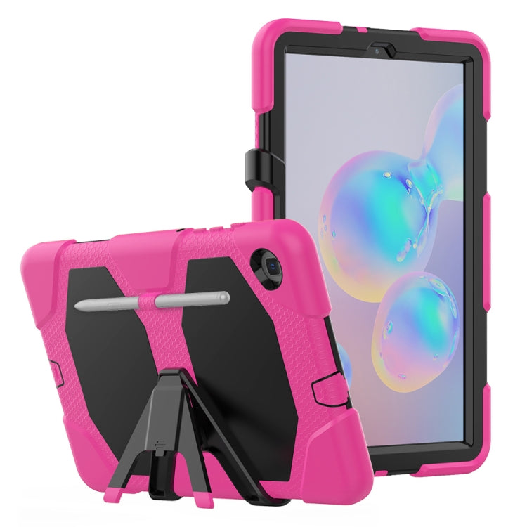 For Samsung Galaxy Tab S6 Lite P610 Shockproof Colorful Silicon + PC Protective Case with Holder & Pen Slot