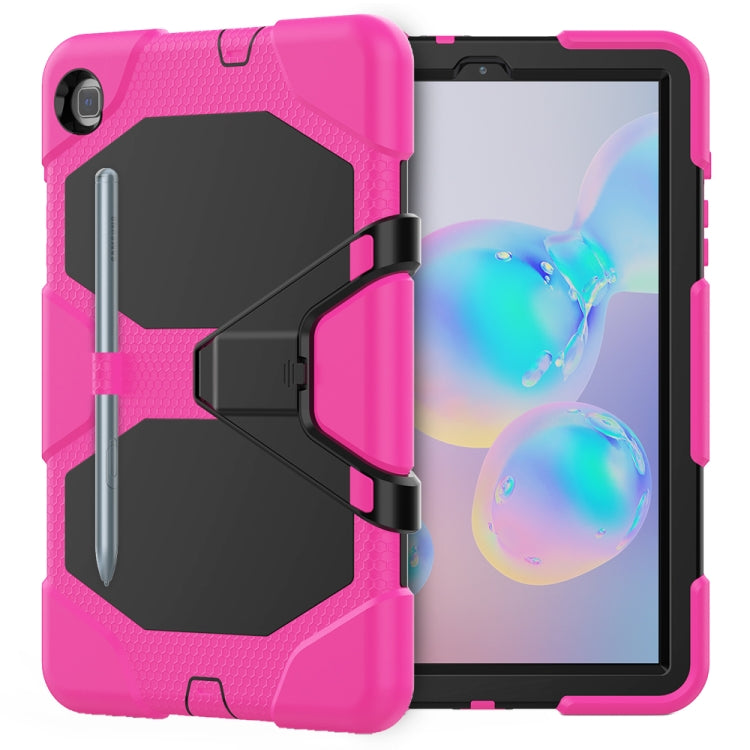 For Samsung Galaxy Tab S6 Lite P610 Shockproof Colorful Silicon + PC Protective Case with Holder & Pen Slot
