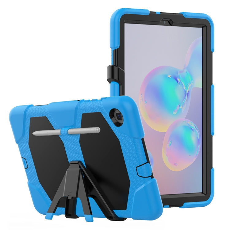 For Samsung Galaxy Tab S6 Lite P610 Shockproof Colorful Silicon + PC Protective Case with Holder & Pen Slot