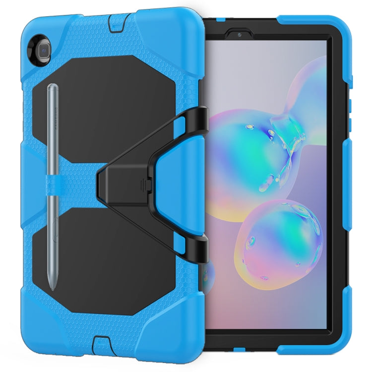 For Samsung Galaxy Tab S6 Lite P610 Shockproof Colorful Silicon + PC Protective Case with Holder & Pen Slot