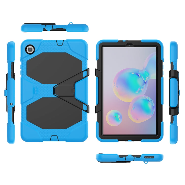 For Samsung Galaxy Tab S6 Lite P610 Shockproof Colorful Silicon + PC Protective Case with Holder & Pen Slot