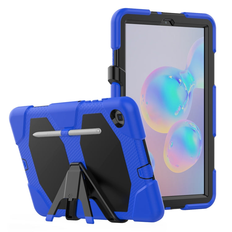 For Samsung Galaxy Tab S6 Lite P610 Shockproof Colorful Silicon + PC Protective Case with Holder & Pen Slot