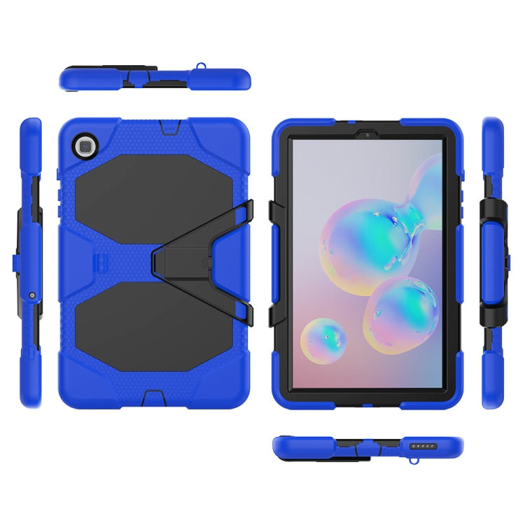 For Samsung Galaxy Tab S6 Lite P610 Shockproof Colorful Silicon + PC Protective Case with Holder & Pen Slot