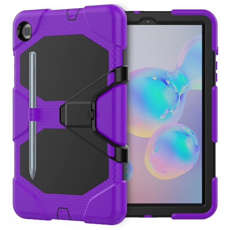For Samsung Galaxy Tab S6 Lite P610 Shockproof Colorful Silicon + PC Protective Case with Holder & Pen Slot