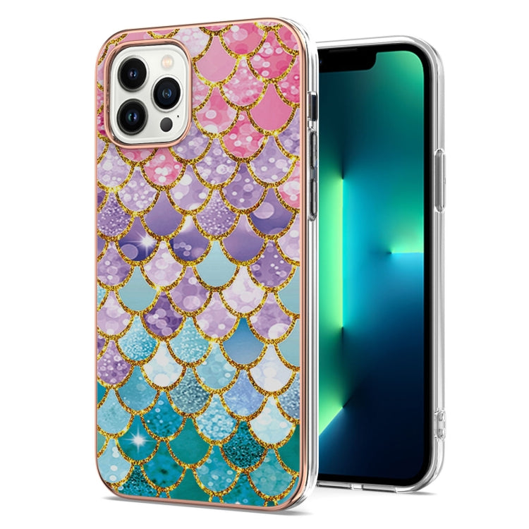 For iPhone 15 Pro Max Electroplating Pattern IMD TPU Shockproof Case