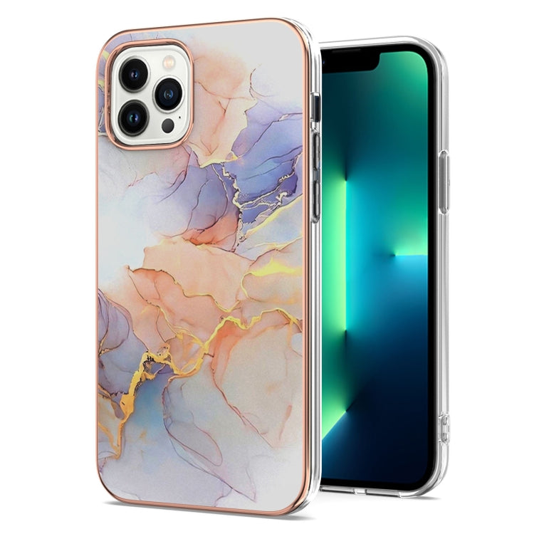 For iPhone 15 Pro Max Electroplating Pattern IMD TPU Shockproof Case