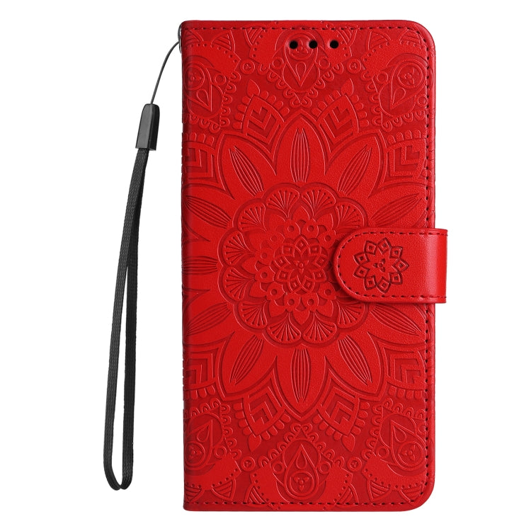 For Xiaomi Redmi 12 4G Embossed Sunflower Leather Phone Case