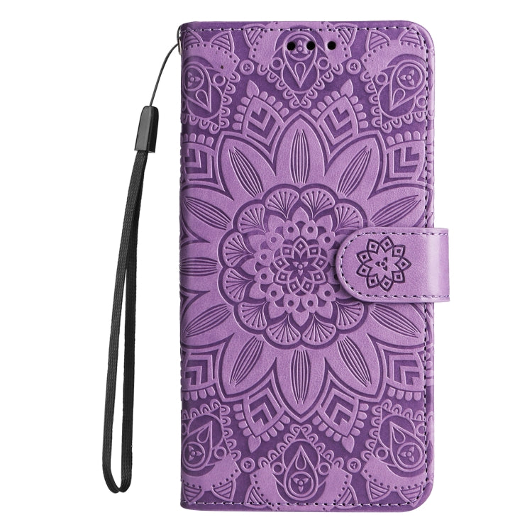 For Xiaomi Redmi 12 4G Embossed Sunflower Leather Phone Case