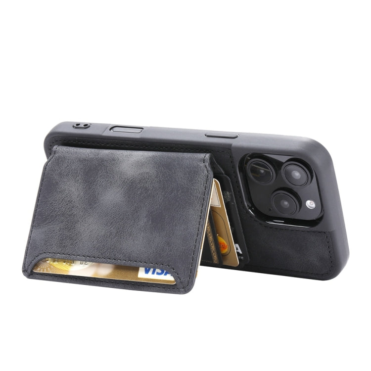 For iPhone 16 Pro Max Skin Feel Dream RFID Anti-theft PU Card Bag Phone Case