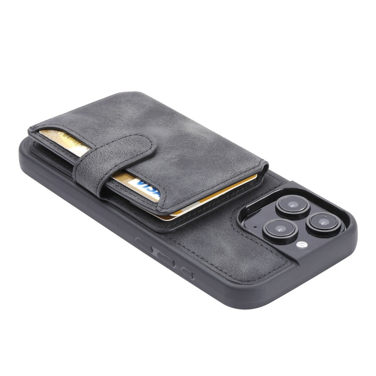 For iPhone 16 Pro Max Skin Feel Dream RFID Anti-theft PU Card Bag Phone Case