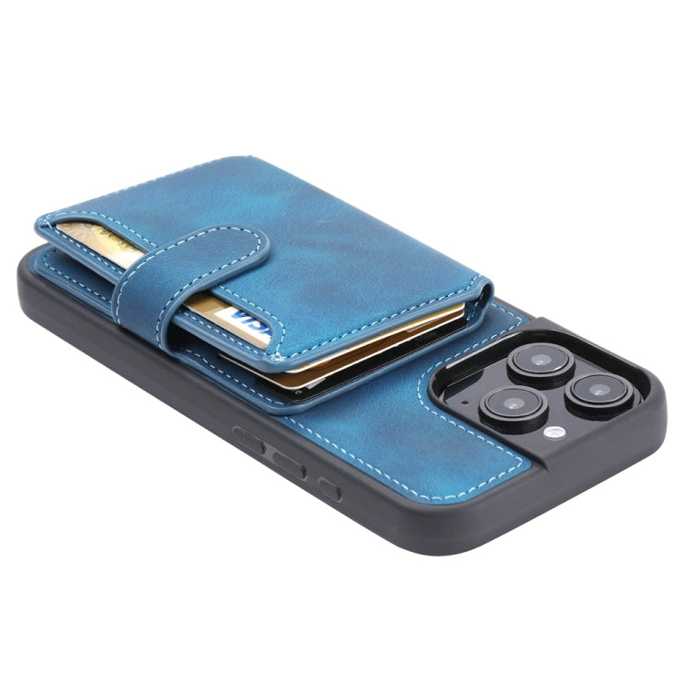For iPhone 16 Pro Max Skin Feel Dream RFID Anti-theft PU Card Bag Phone Case