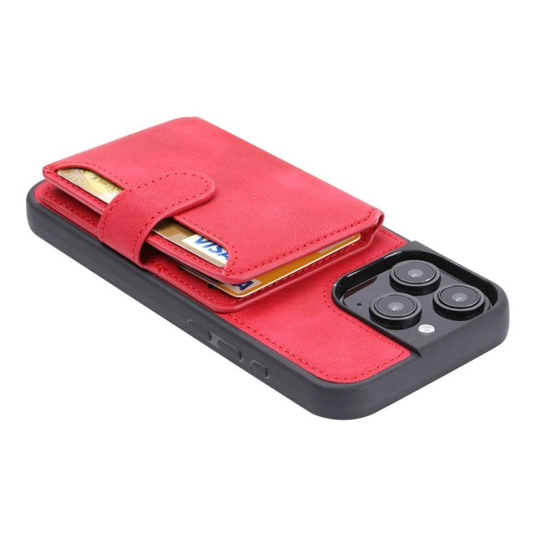 For iPhone 16 Pro Skin Feel Dream RFID Anti-theft PU Card Bag Phone Case