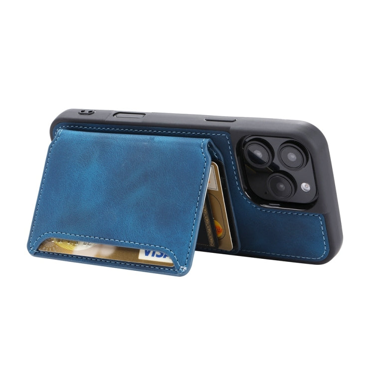 For iPhone 16 Pro Skin Feel Dream RFID Anti-theft PU Card Bag Phone Case