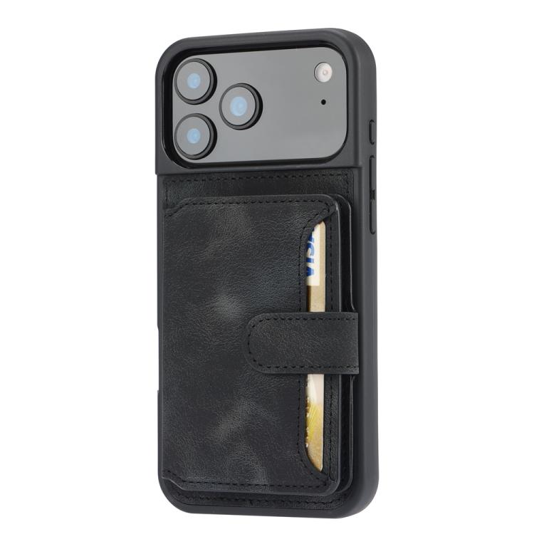 For iPhone 17 Pro Max Skin Feel Dream RFID Anti-theft PU Card Bag Phone Case