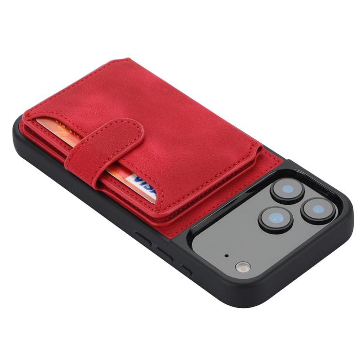 For iPhone 17 Pro Max Skin Feel Dream RFID Anti-theft PU Card Bag Phone Case