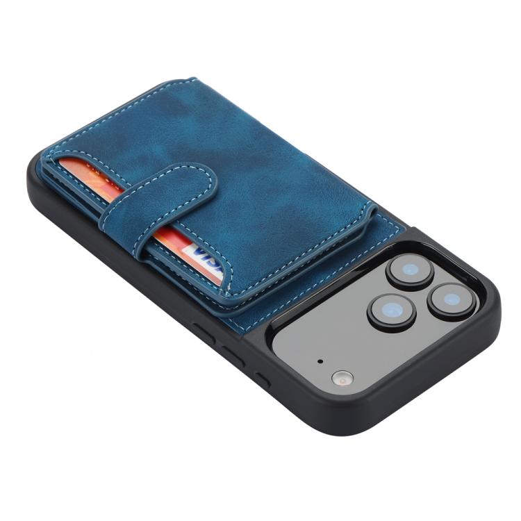For iPhone 17 Pro Max Skin Feel Dream RFID Anti-theft PU Card Bag Phone Case