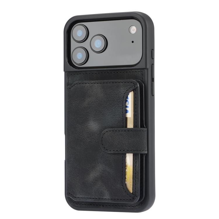 For iPhone 17 Pro Skin Feel Dream RFID Anti-theft PU Card Bag Phone Case