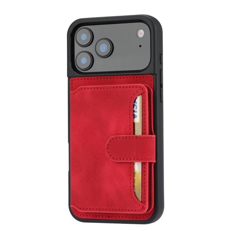 For iPhone 17 Pro Skin Feel Dream RFID Anti-theft PU Card Bag Phone Case