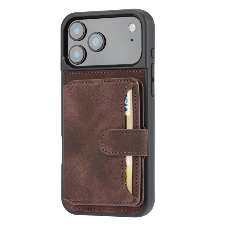 For iPhone 17 Pro Skin Feel Dream RFID Anti-theft PU Card Bag Phone Case