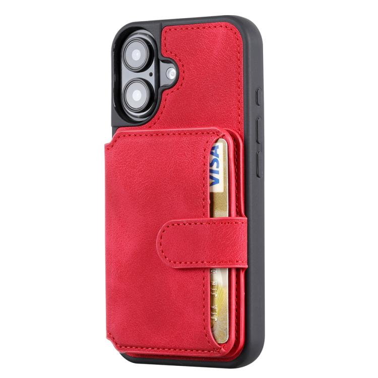 For iPhone 17 Skin Feel Dream RFID Anti-theft PU Card Bag Phone Case