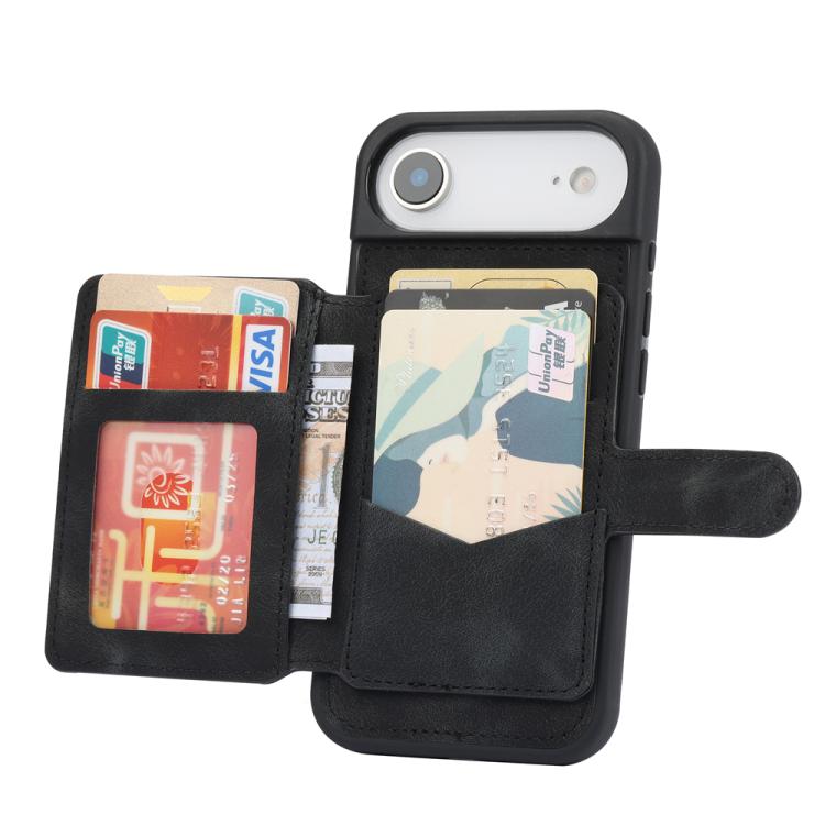 For iPhone Air Skin Feel Dream RFID Anti-theft PU Card Bag Phone Case