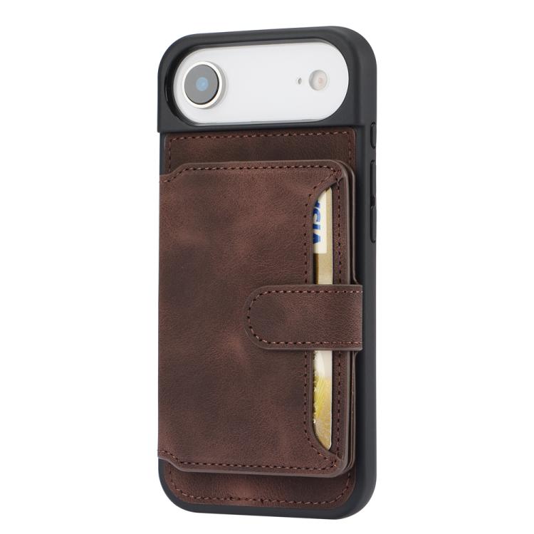 For iPhone Air Skin Feel Dream RFID Anti-theft PU Card Bag Phone Case