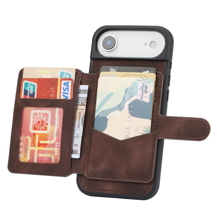 For iPhone Air Skin Feel Dream RFID Anti-theft PU Card Bag Phone Case