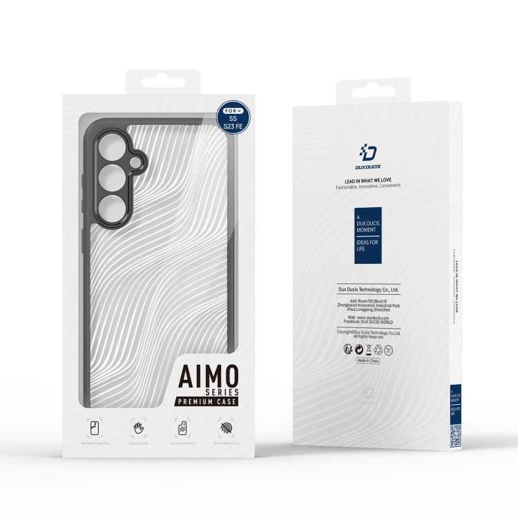 For Samsung Galaxy S23 FE 5G DUX DUCIS Aimo Series TPU + PC Frosted Feel Phone Case(Black)