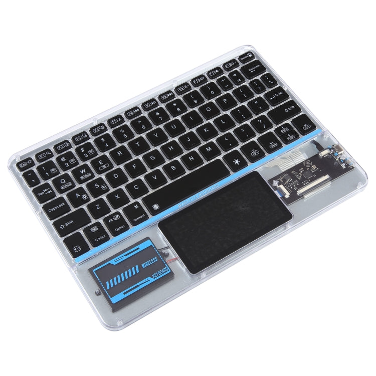 X11-AS 10 inch Tablet Universal Transparent Backlit Touch Keyboard Compatible For iOS&Android&Windows System