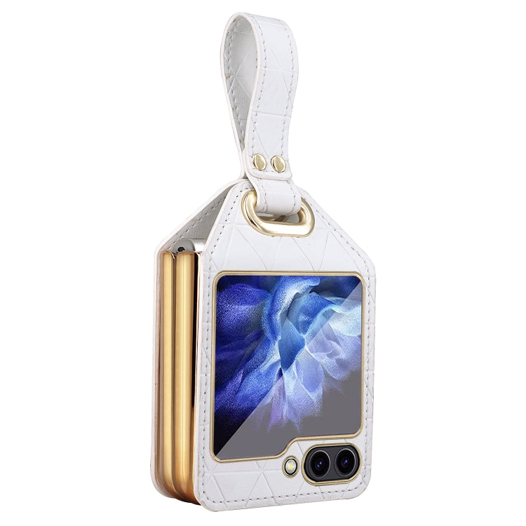 For Samsung Galaxy Z Flip5 Rocky Series Wristband Holder PC Phone Case