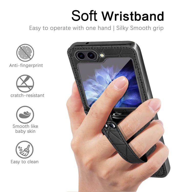 For Samsung Galaxy Z Flip5 Rocky Series Wristband Holder PC Phone Case