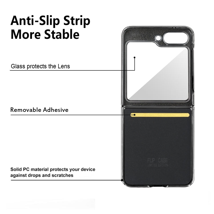 For Samsung Galaxy Z Flip5 Rocky Series Wristband Holder PC Phone Case