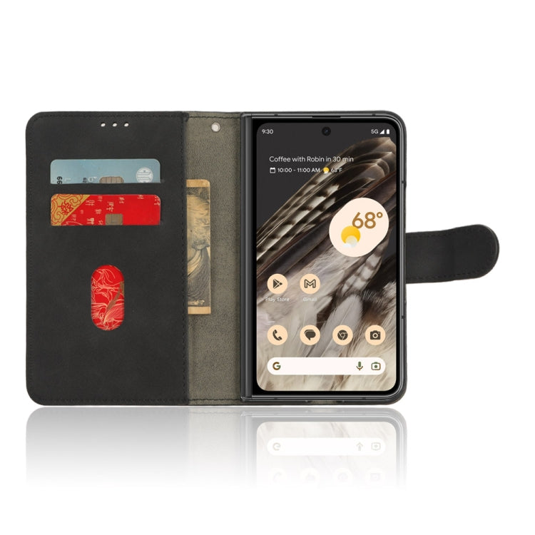 For Google Pixel Fold Skin Feel Magnetic Flip Leather Phone Case