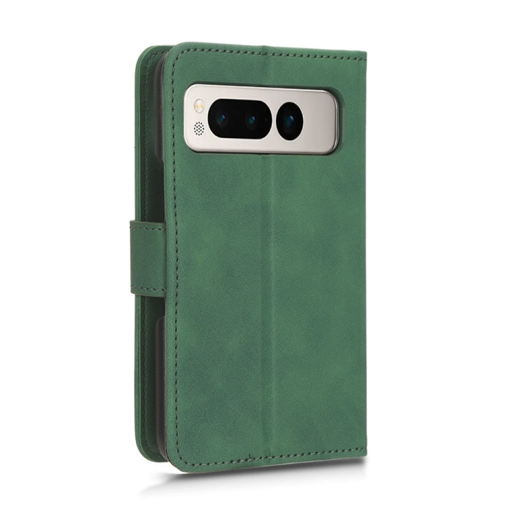 For Google Pixel Fold Skin Feel Magnetic Flip Leather Phone Case