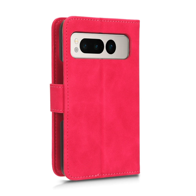 For Google Pixel Fold Skin Feel Magnetic Flip Leather Phone Case