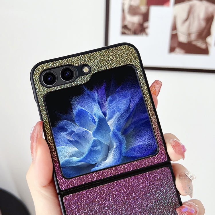 For Samsung Galaxy Z Flip5 Colorful Glitter PC Shockproof Phone Case