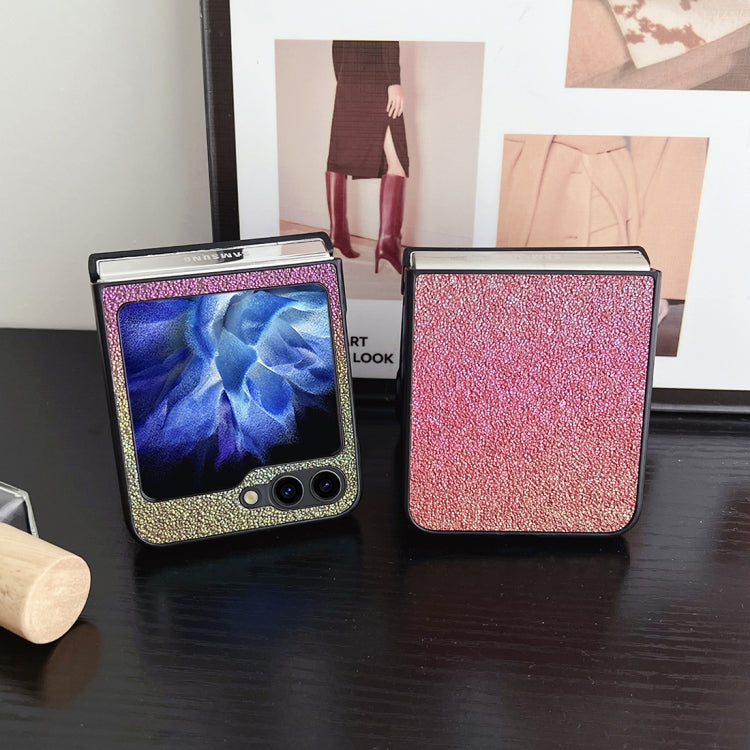 For Samsung Galaxy Z Flip5 Colorful Glitter PC Shockproof Phone Case