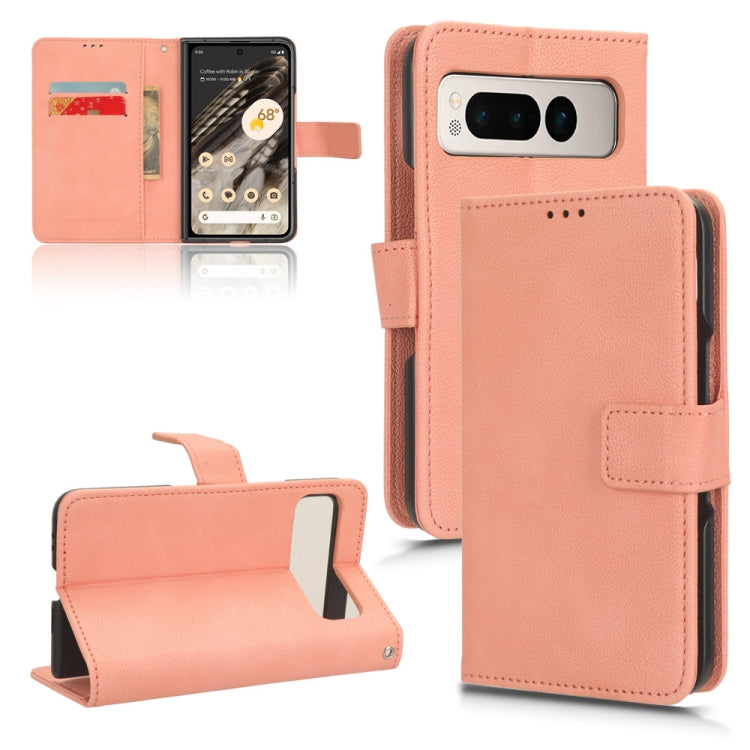 For Google Pixel Fold Lamb Texture Leather Phone Case